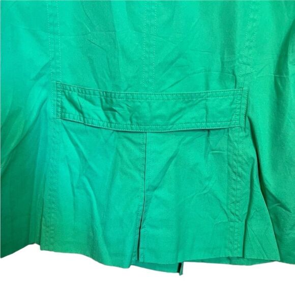 L.L.bean green double button spring coat - Picture 8 of 9